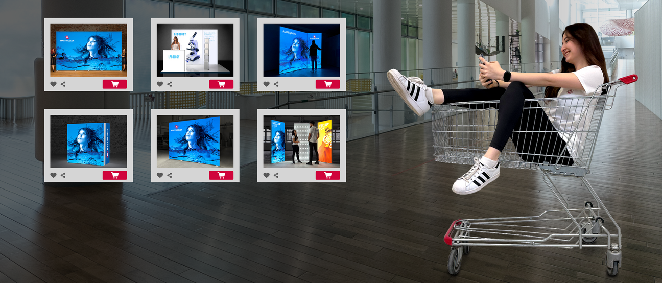 Beleuchtete Messewand im Onlineshop kaufen Beleuchtete Messewand im Onlineshop kaufen