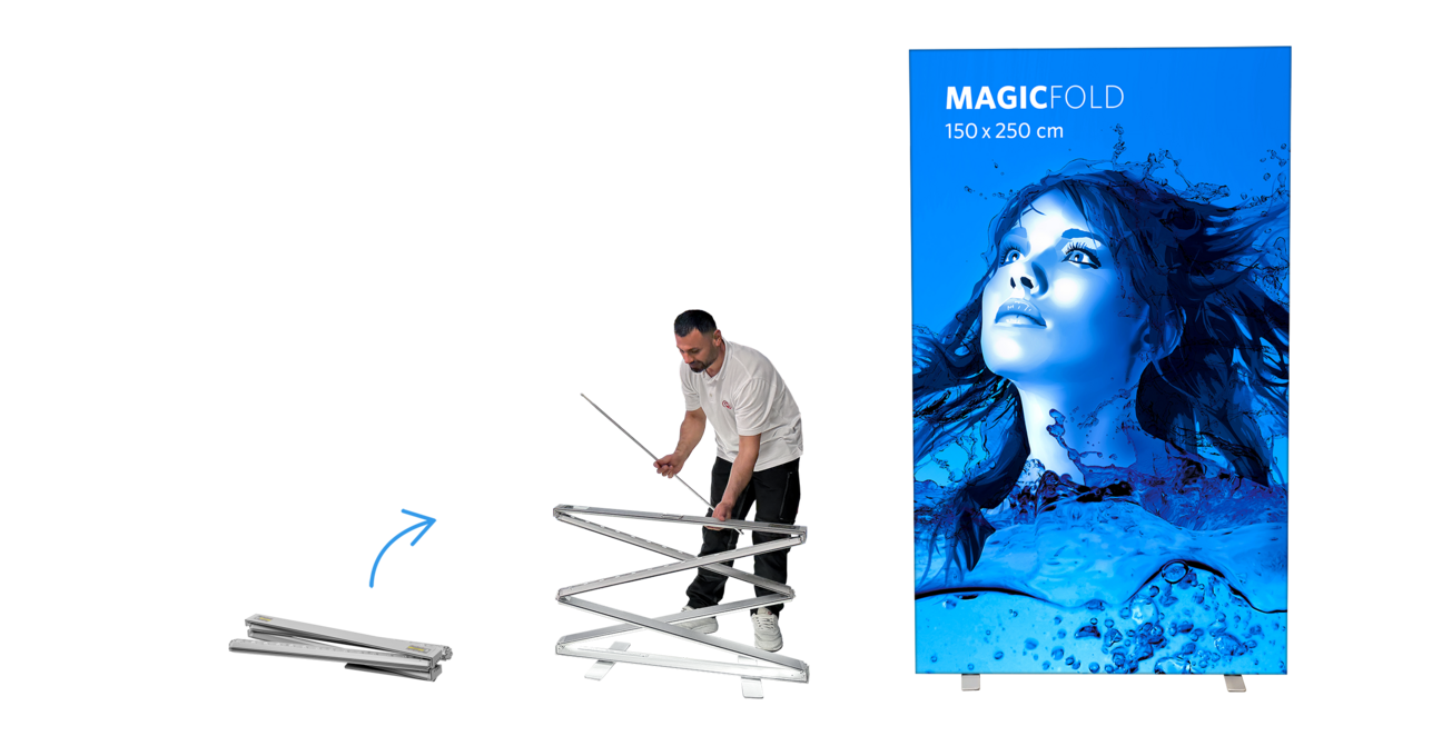 Faltbares Leuchtdisplay MAGIC FOLD Faltbares Leuchtdisplay MAGIC FOLD